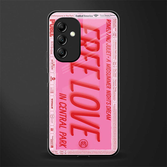 free love back phone cover | glass case for samsung galaxy a14 5g