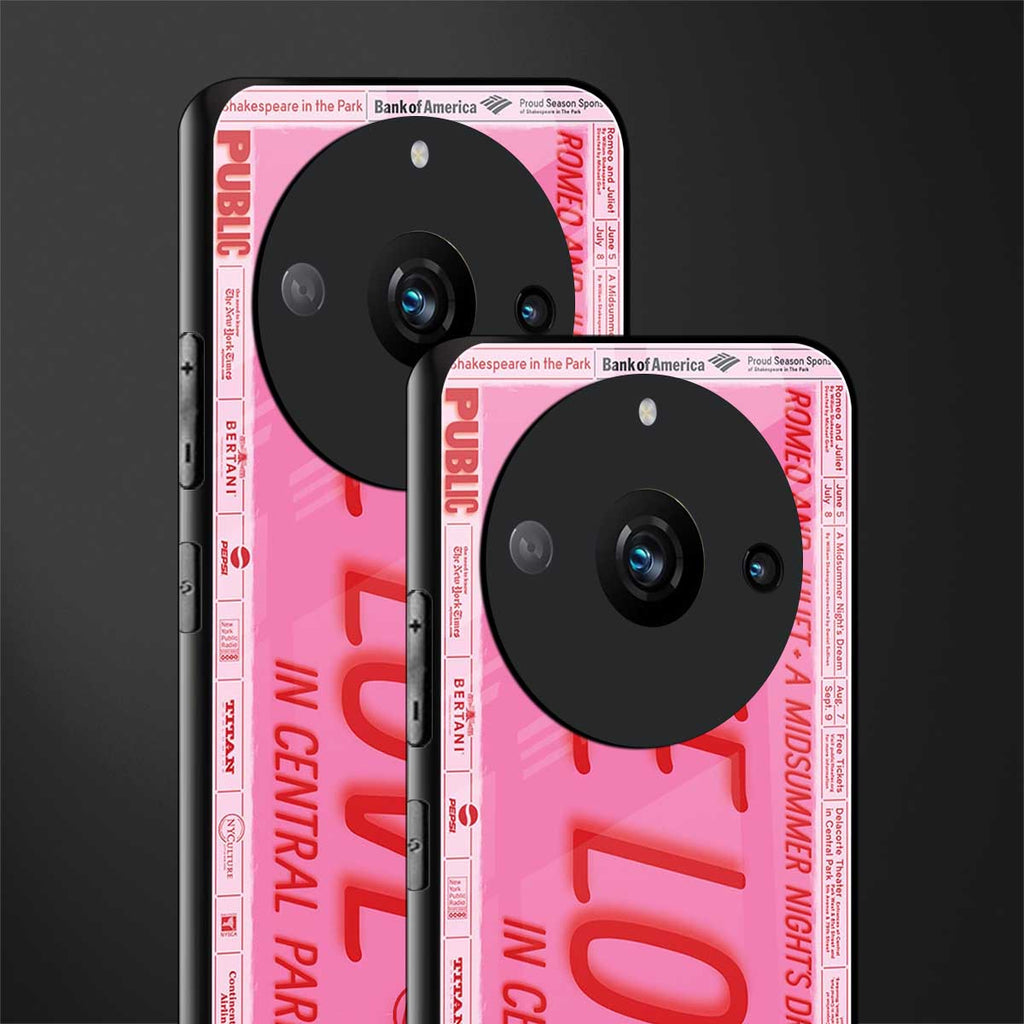 free love back phone cover | glass case for realme 11 pro 5g
