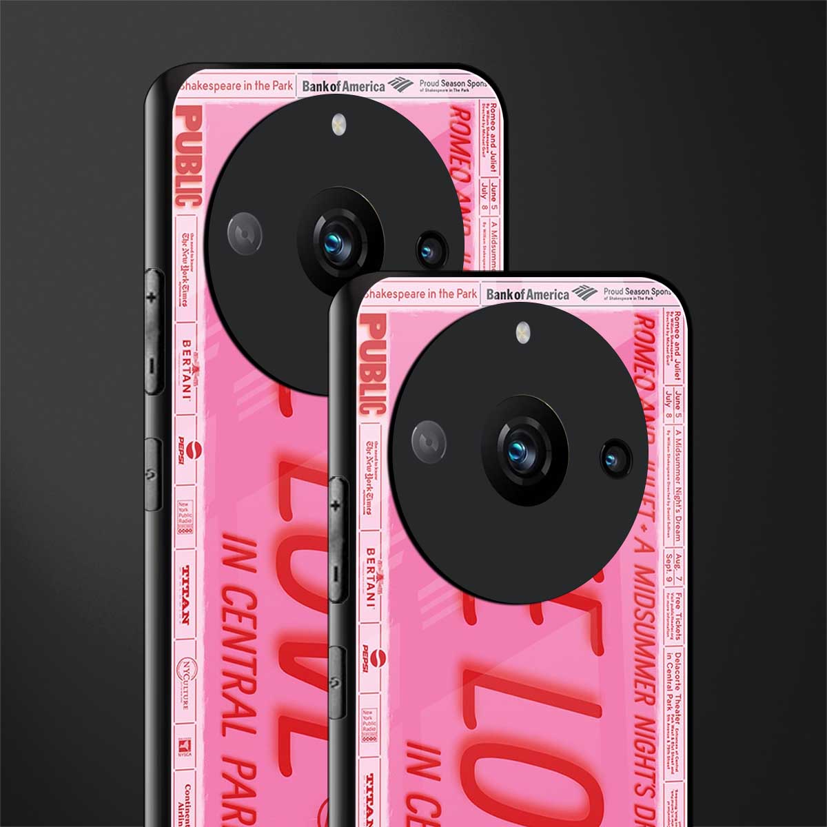 free love back phone cover | glass case for realme 11 pro 5g