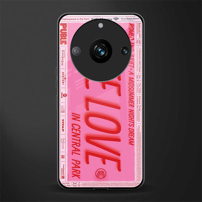 free love back phone cover | glass case for realme 11 pro 5g