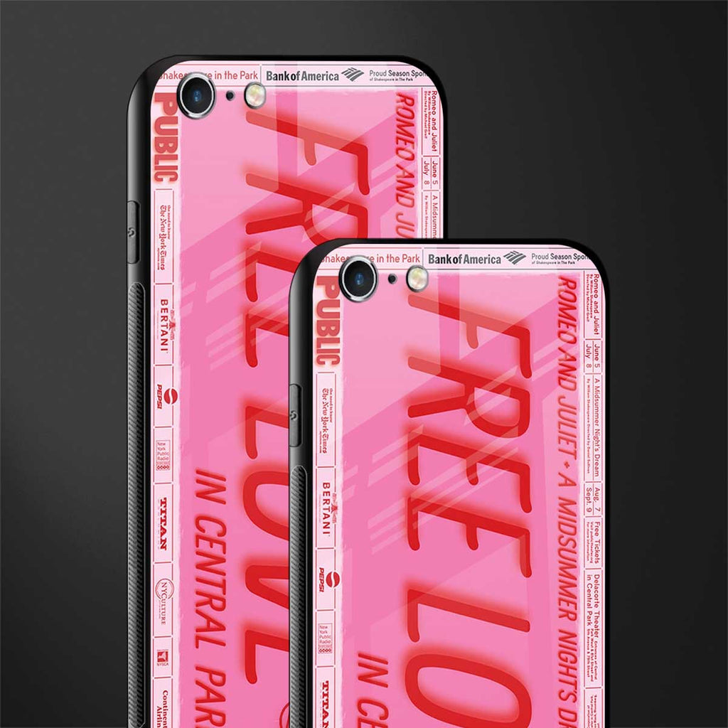 free love glass case for iphone 6s image-2