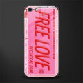 free love glass case for iphone 6 plus image