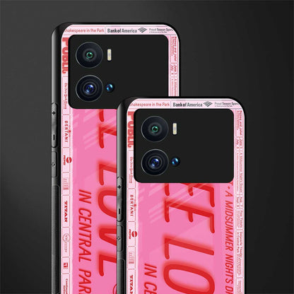 free love back phone cover | glass case for iQOO 9 Pro