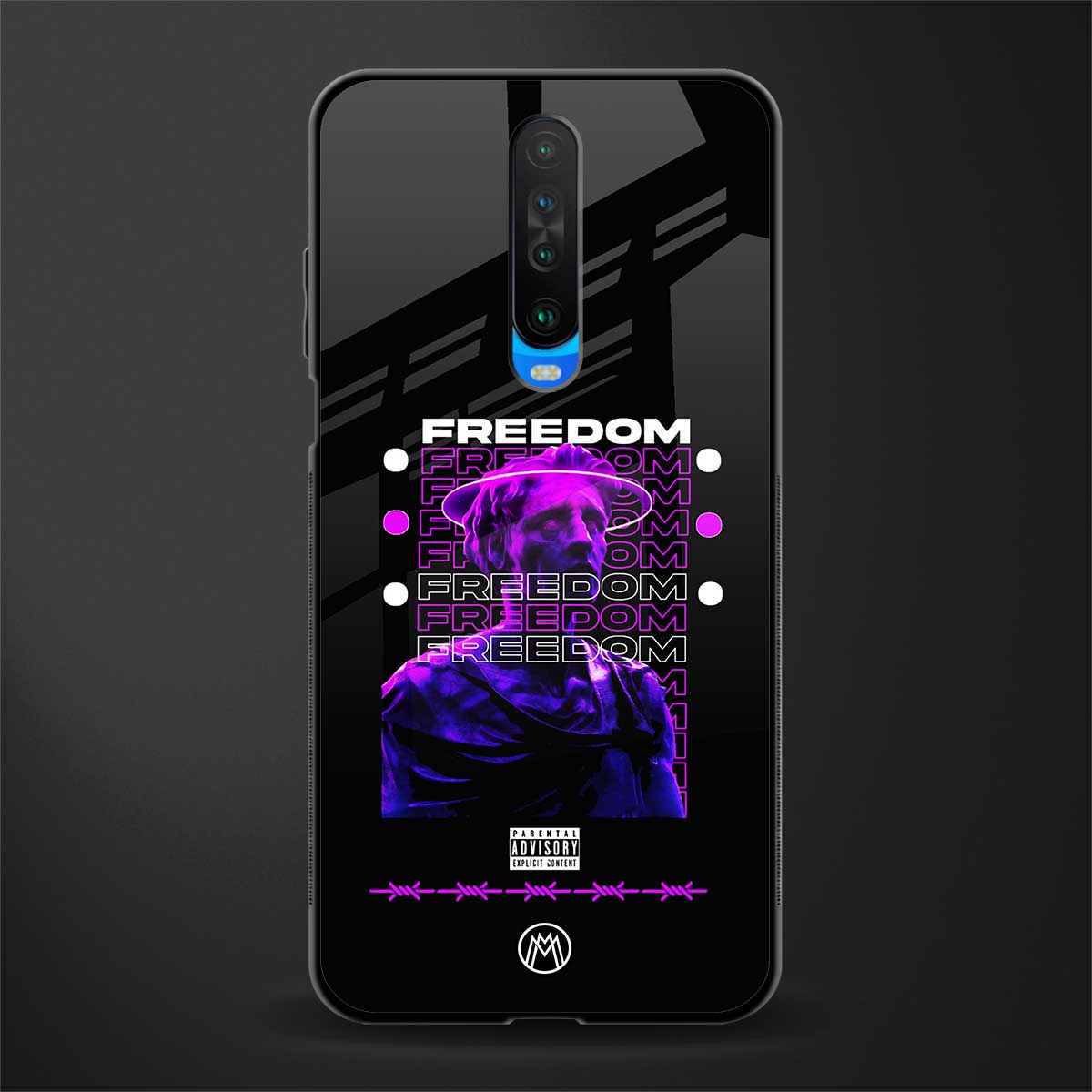 freedom glass case for poco x2 image