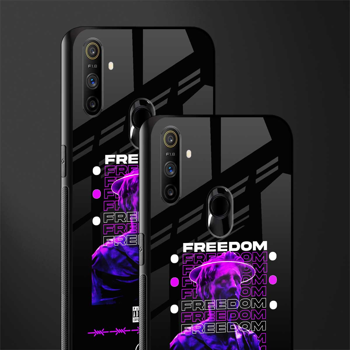 freedom glass case for realme narzo 10a image-2