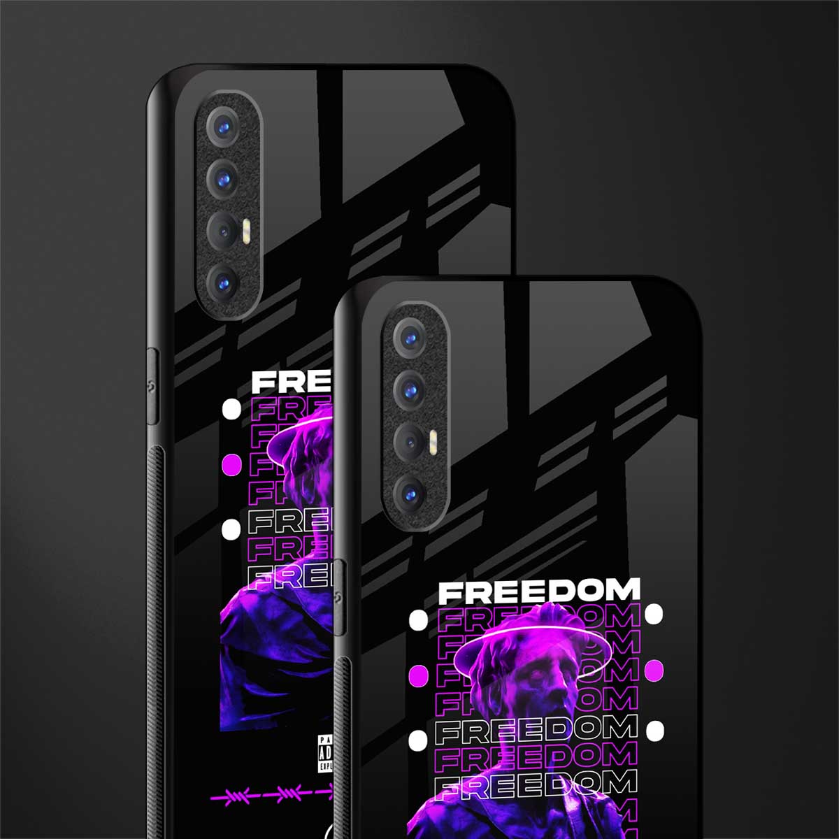 freedom glass case for oppo reno 3 pro image-2