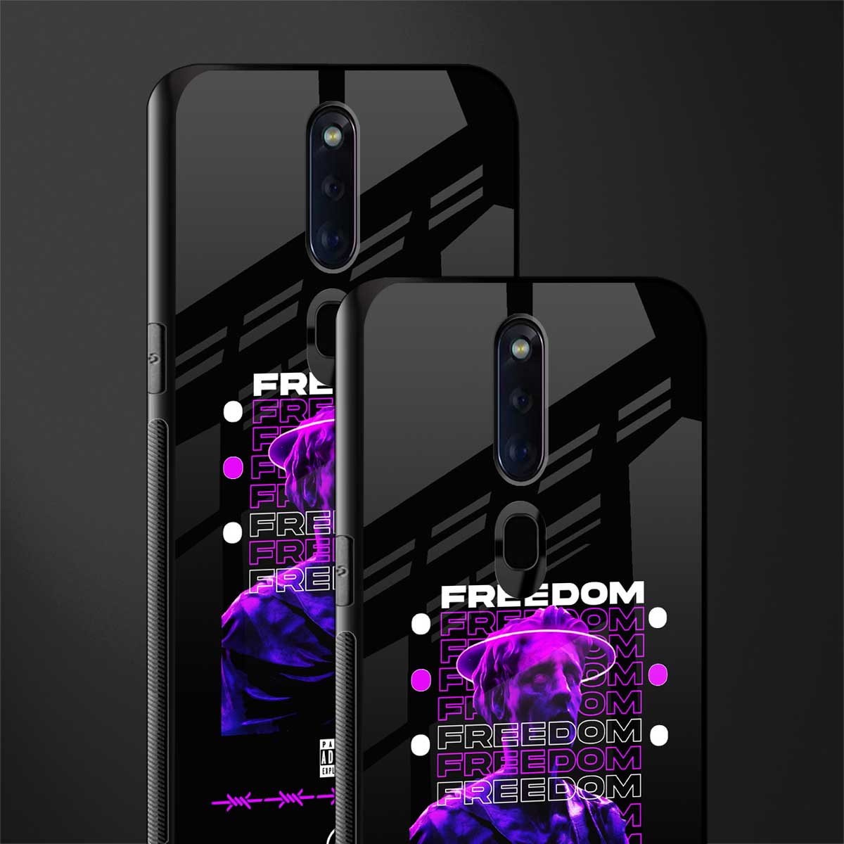 freedom glass case for oppo f11 pro image-2