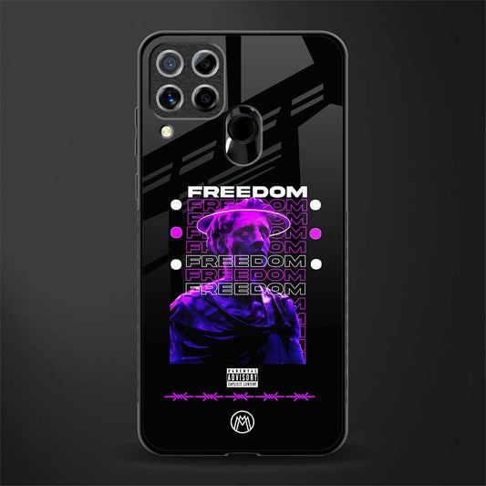 freedom glass case for realme c15 image