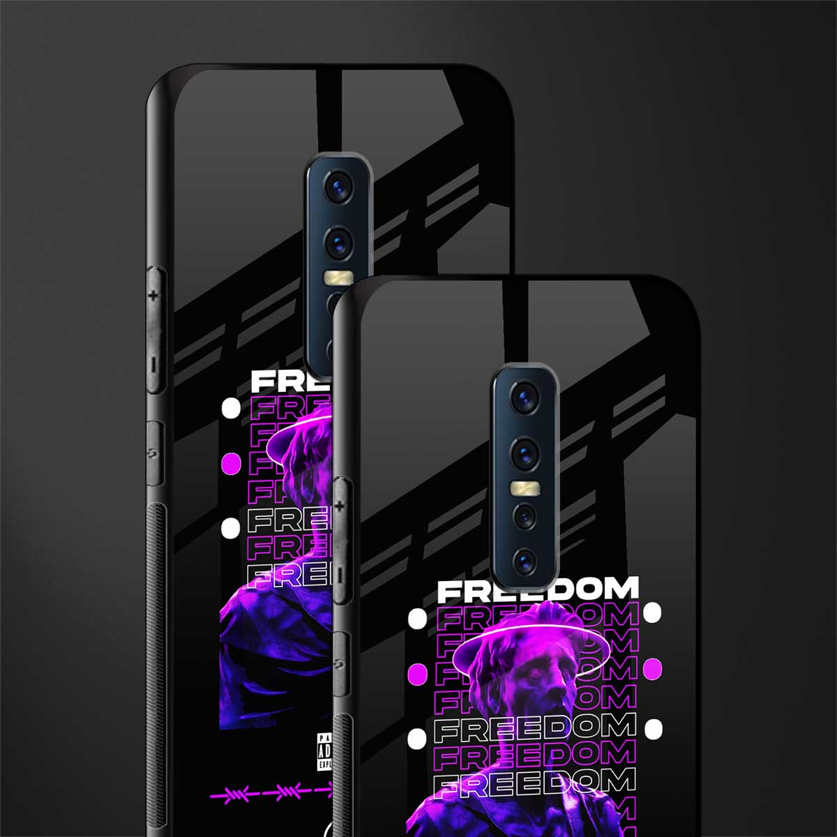 freedom glass case for vivo v17 pro image-2