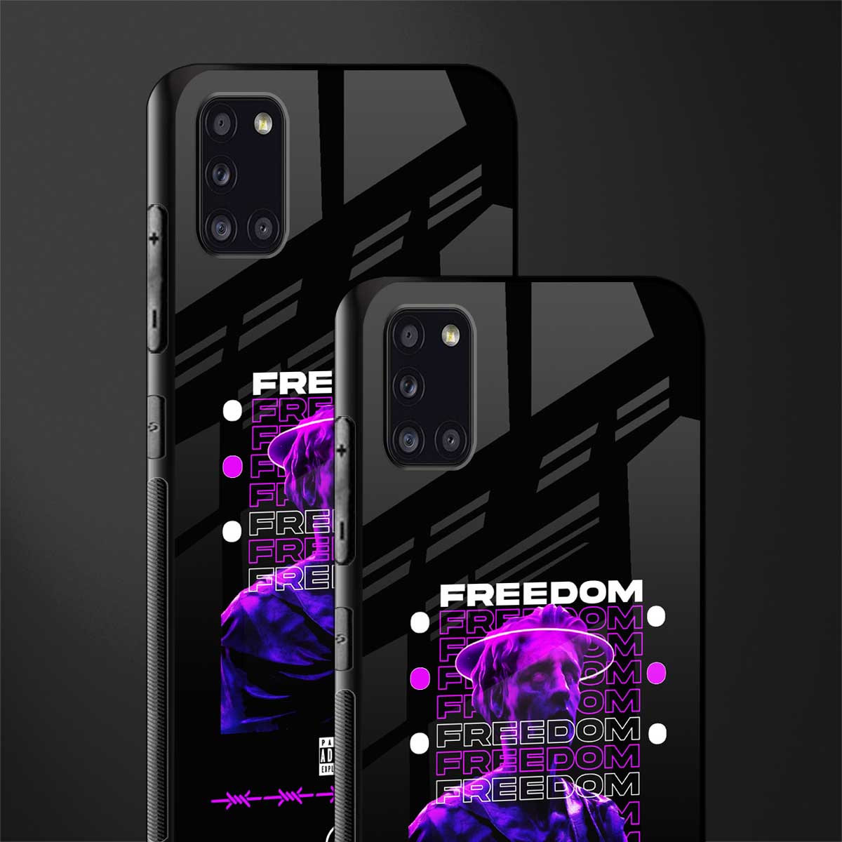 freedom glass case for samsung galaxy a31 image-2