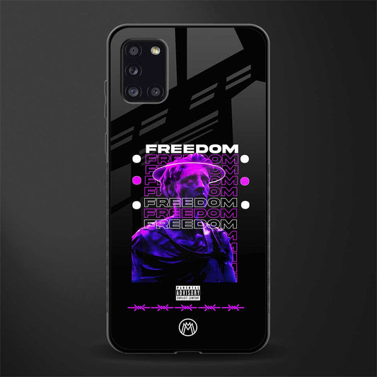 freedom glass case for samsung galaxy a31 image
