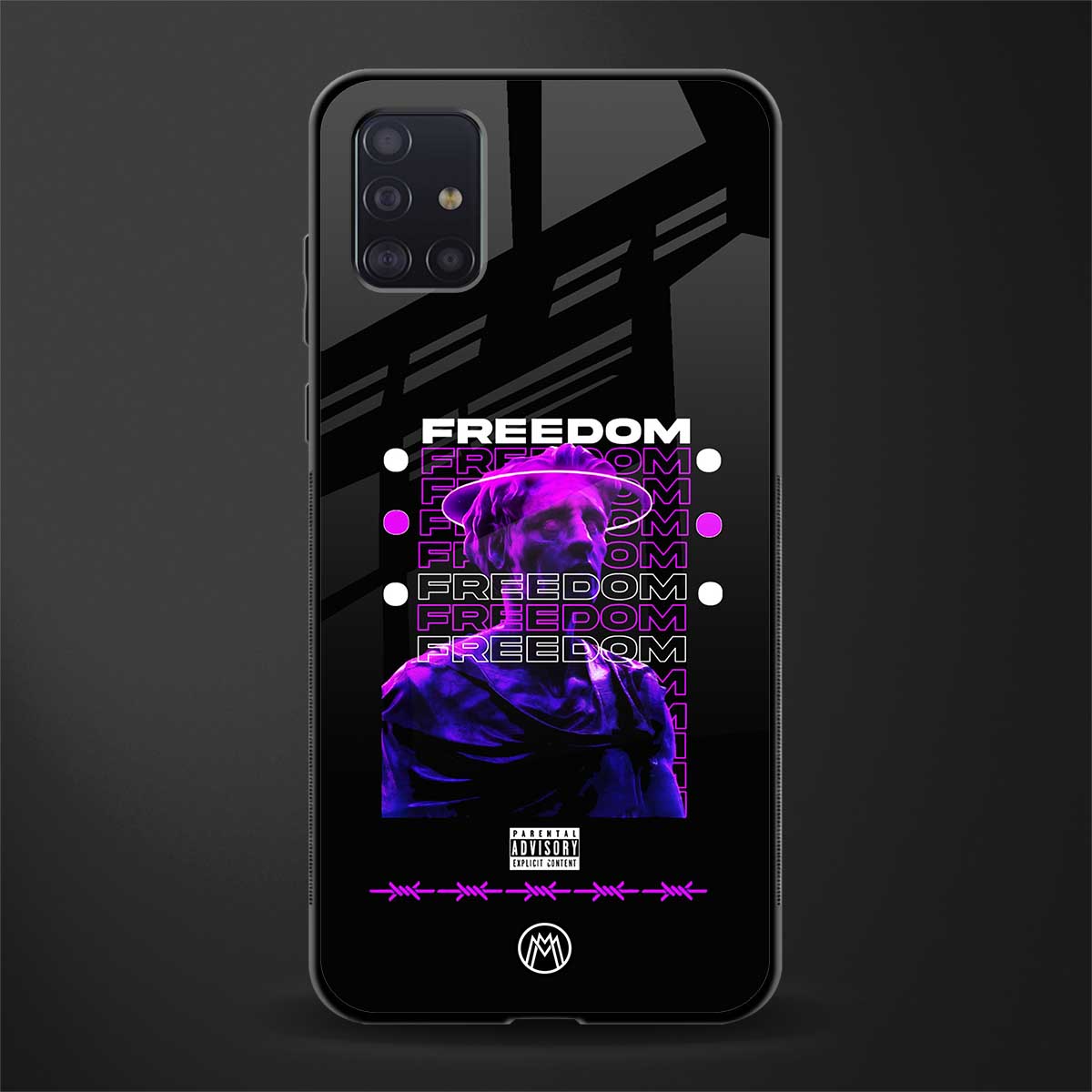 freedom glass case for samsung galaxy a71 image