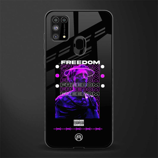 freedom glass case for samsung galaxy m31 image