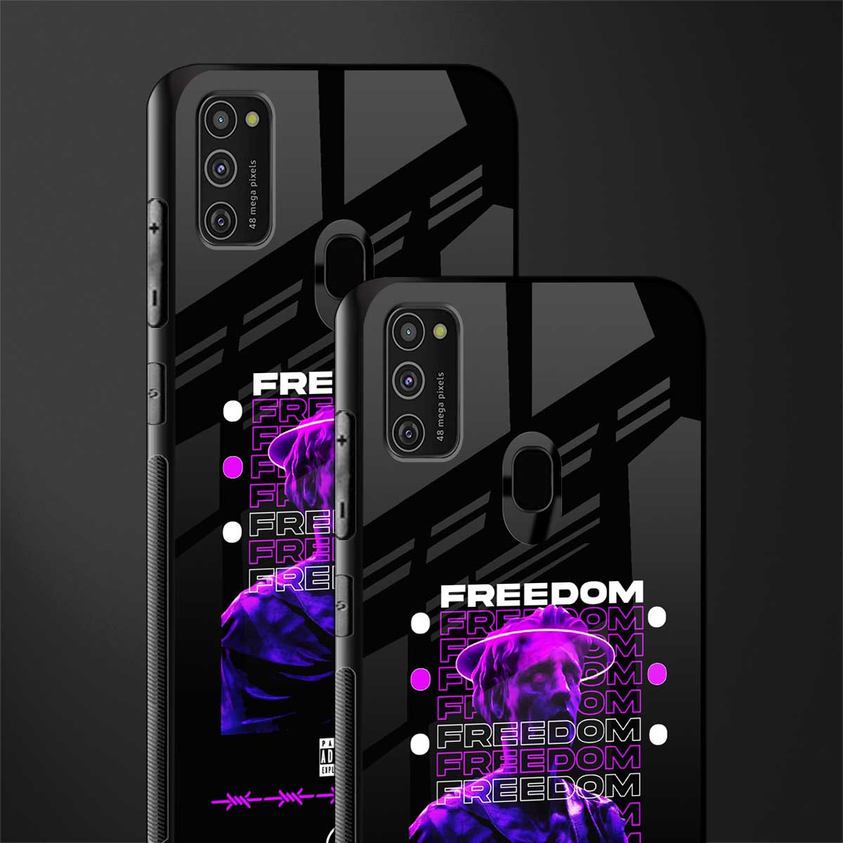 freedom glass case for samsung galaxy m30s image-2