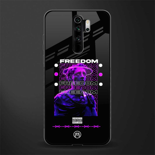freedom glass case for redmi note 8 pro image