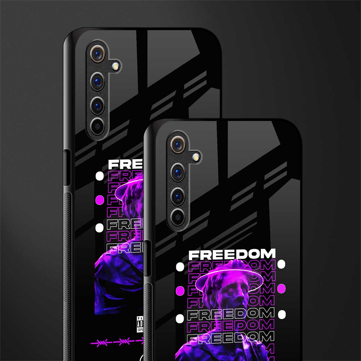 freedom glass case for realme 6 image-2