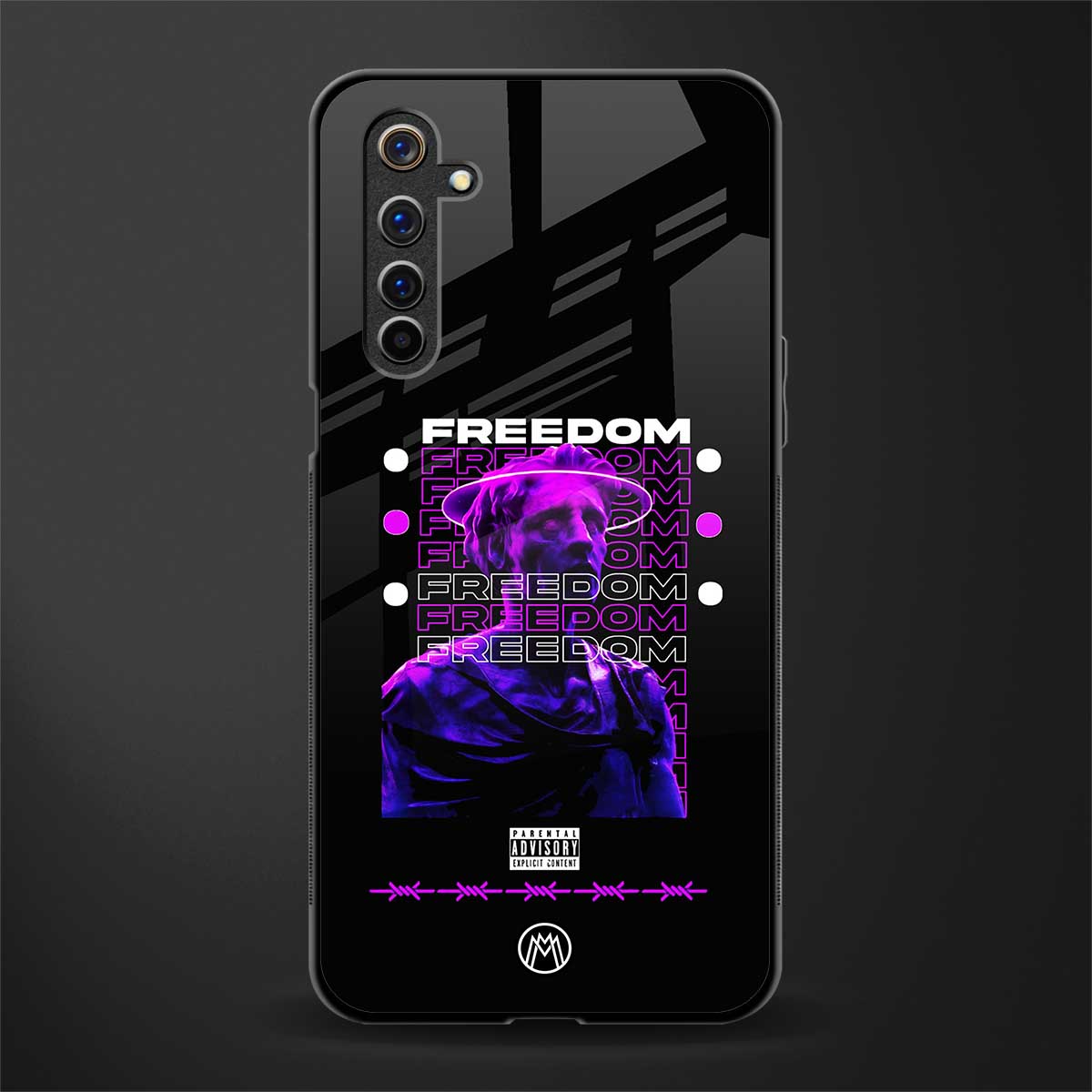 freedom glass case for realme 6i image