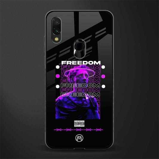 freedom glass case for redmi note 7s image