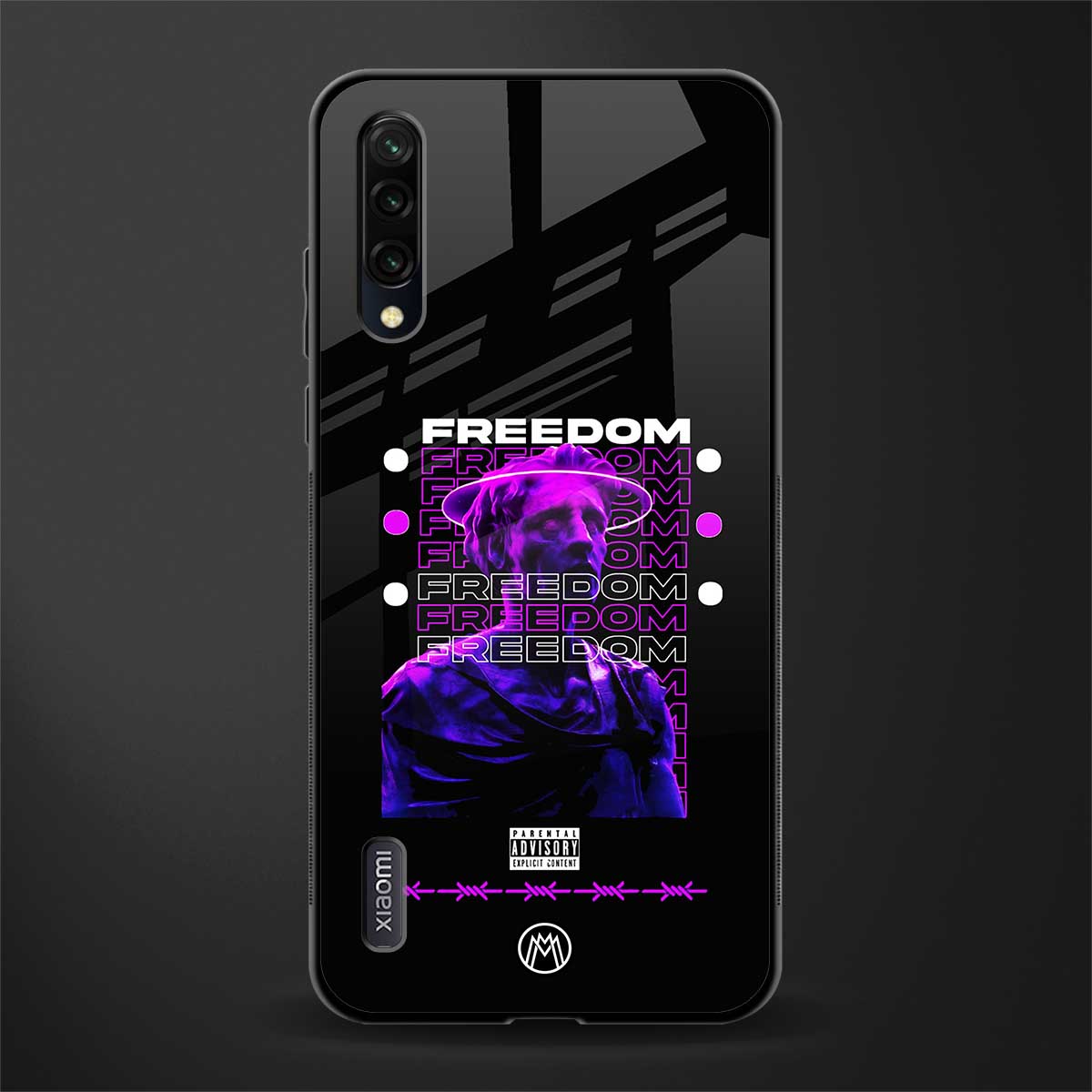 freedom glass case for mi a3 redmi a3 image