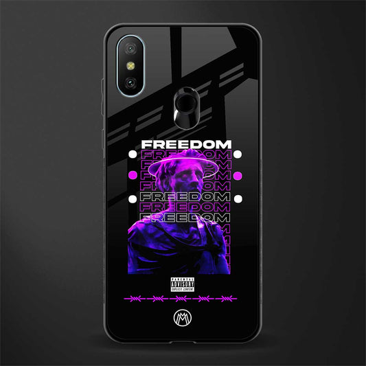 freedom glass case for redmi 6 pro image