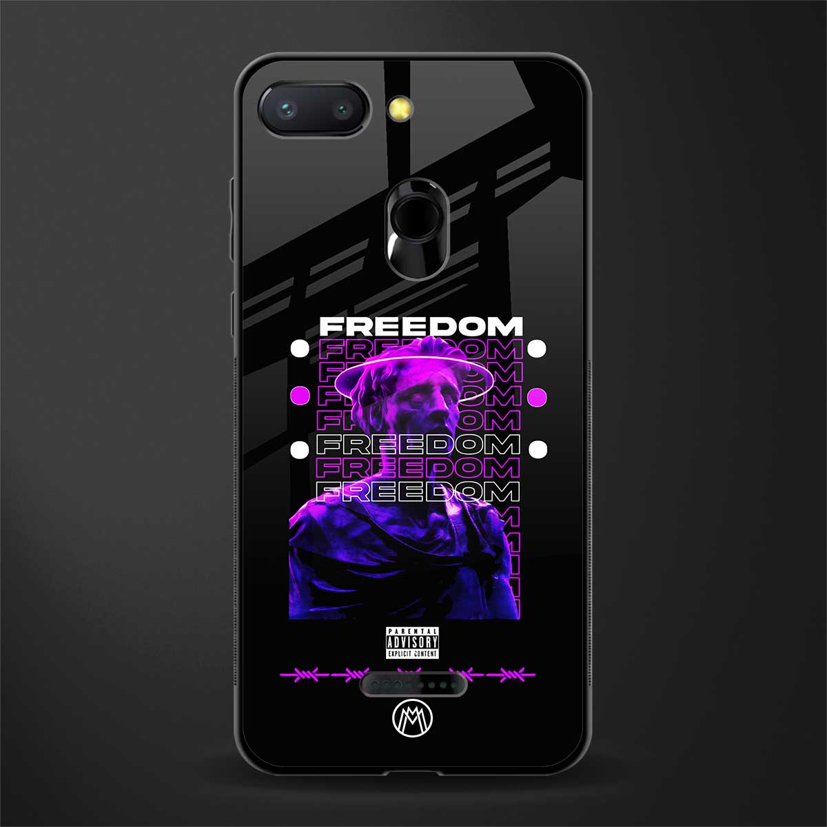 freedom glass case for redmi 6 image