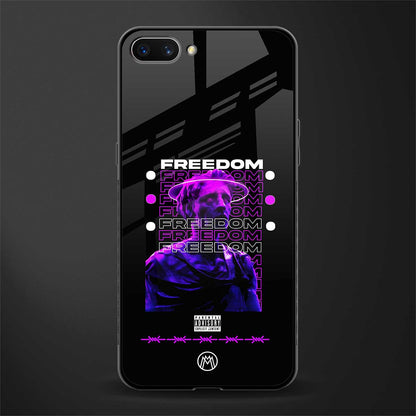 freedom glass case for oppo a3s image