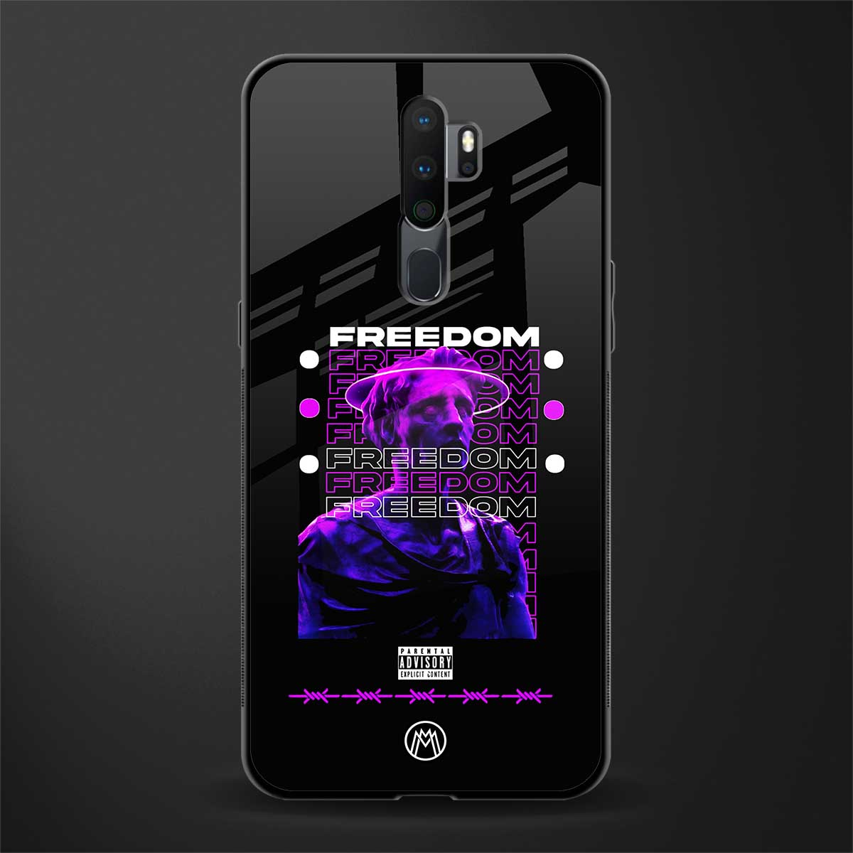 freedom glass case for oppo a9 2020 image