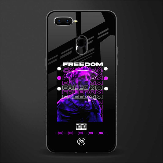 freedom glass case for oppo a12 image