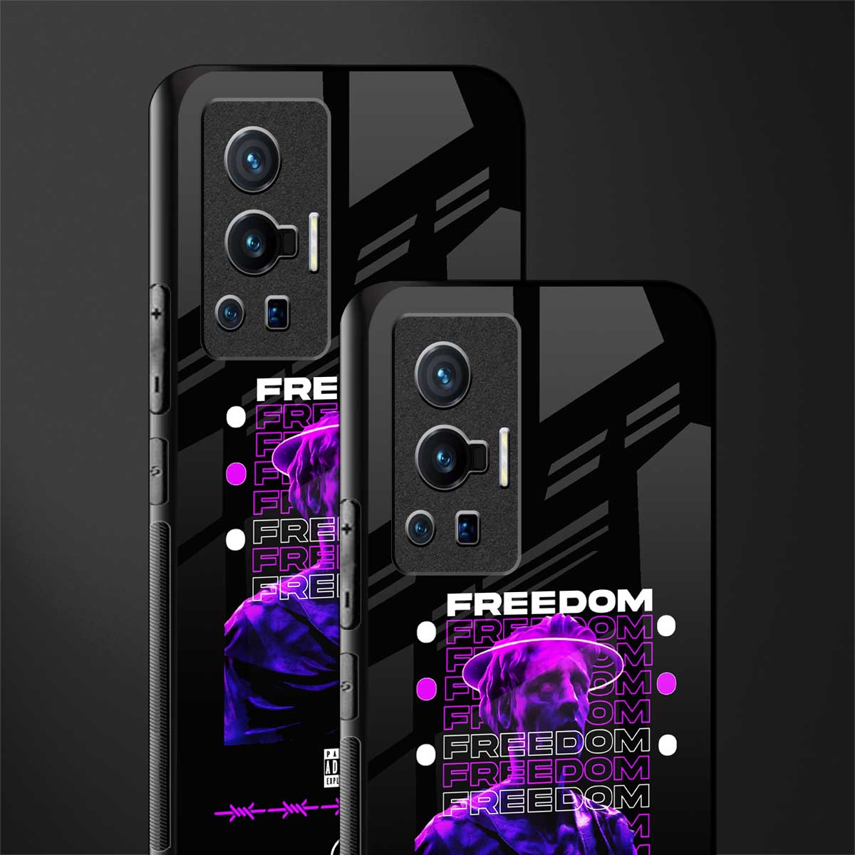 freedom glass case for vivo x70 pro image-2