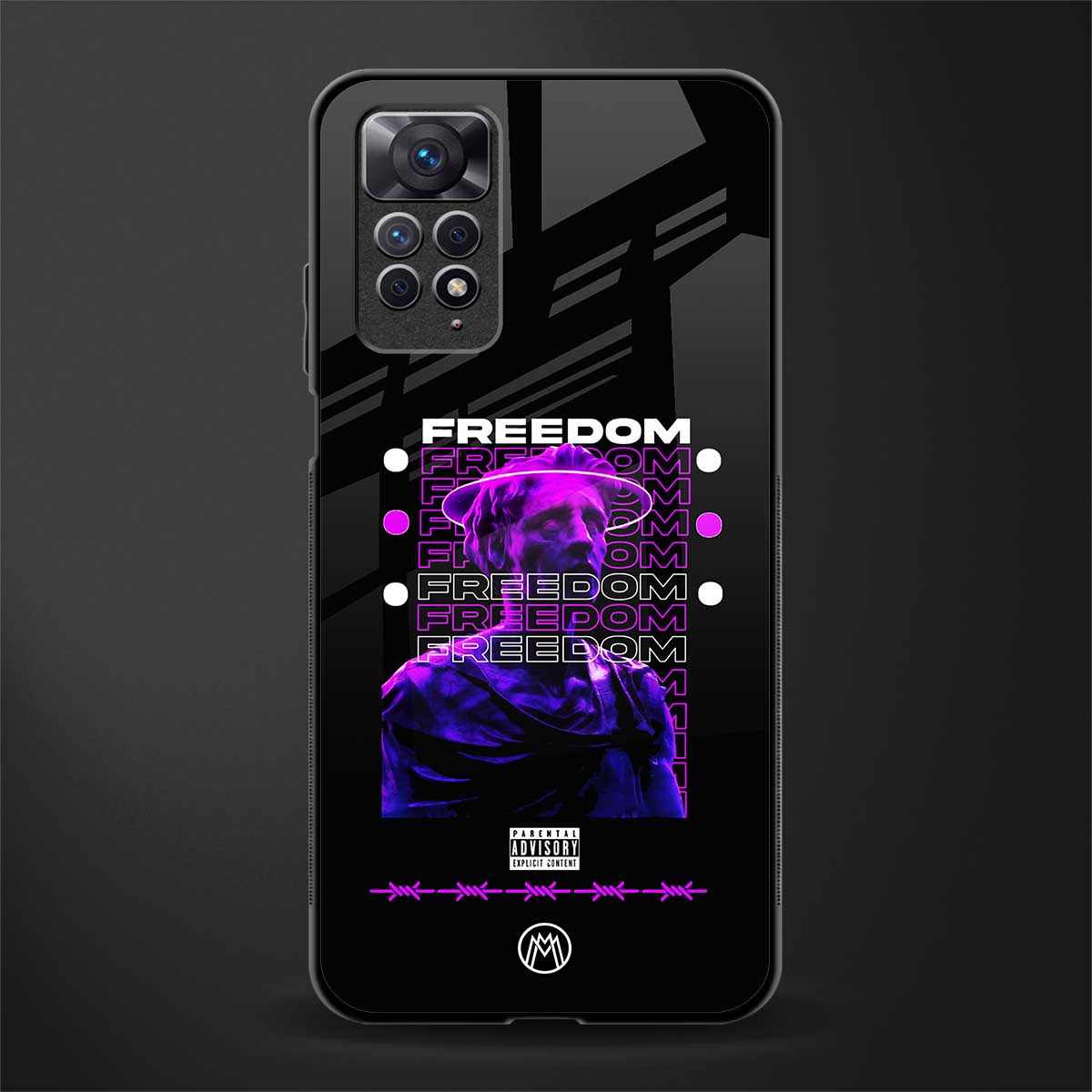 freedom glass case for redmi note 11 image