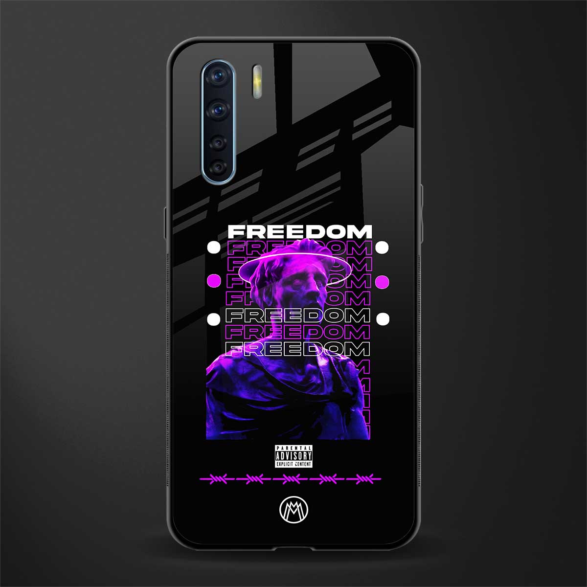 freedom glass case for oppo f15 image