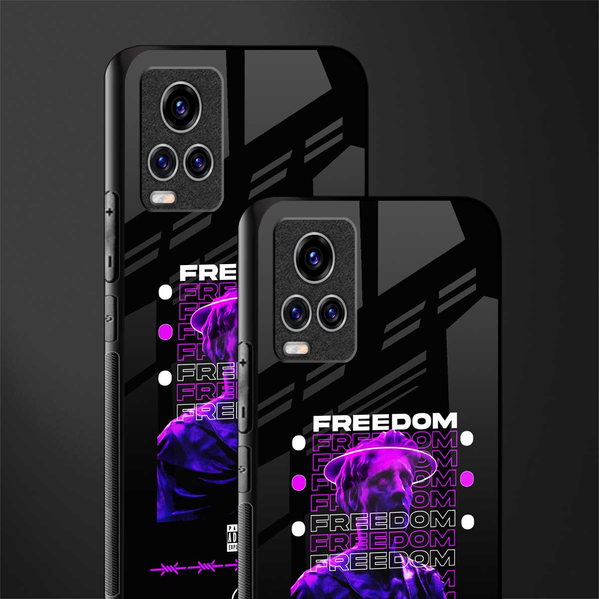 freedom glass case for vivo v20 pro image-2