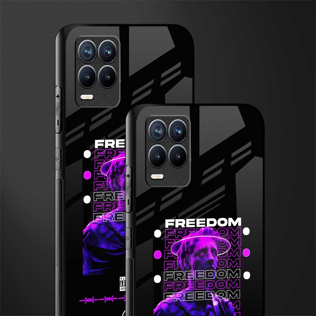 freedom glass case for realme 8 pro image-2