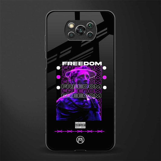 freedom glass case for poco x3 image