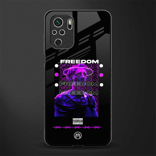 freedom glass case for redmi note 10 image