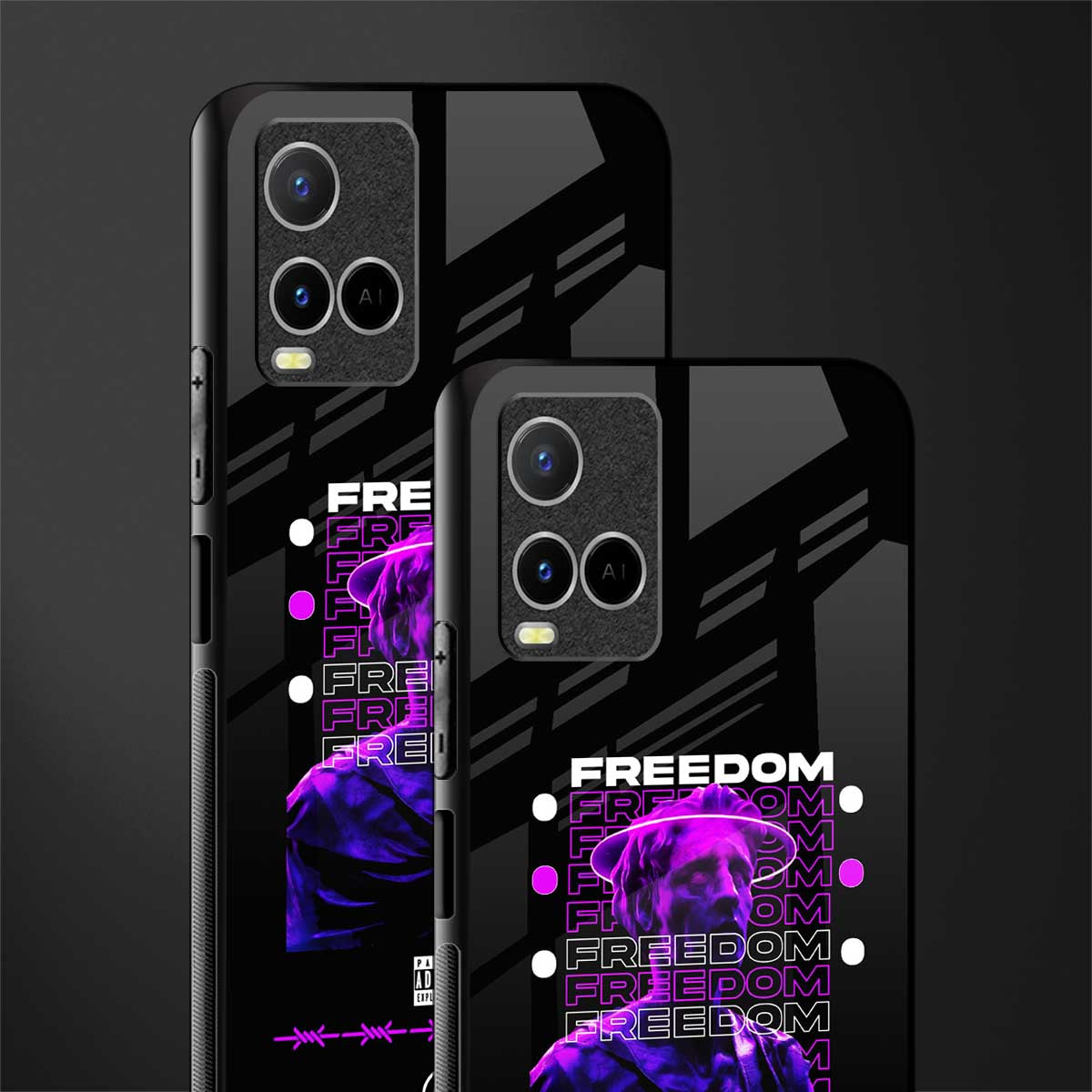 freedom glass case for vivo y21 image-2