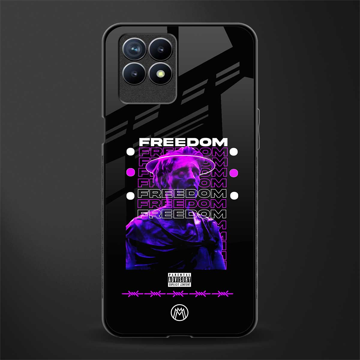 freedom glass case for realme narzo 50 image