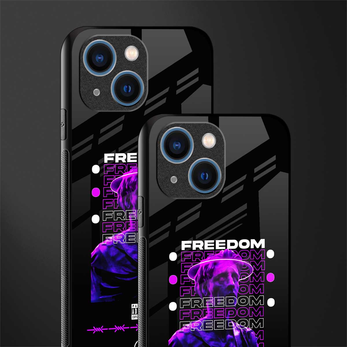 freedom glass case for iphone 13 mini image-2