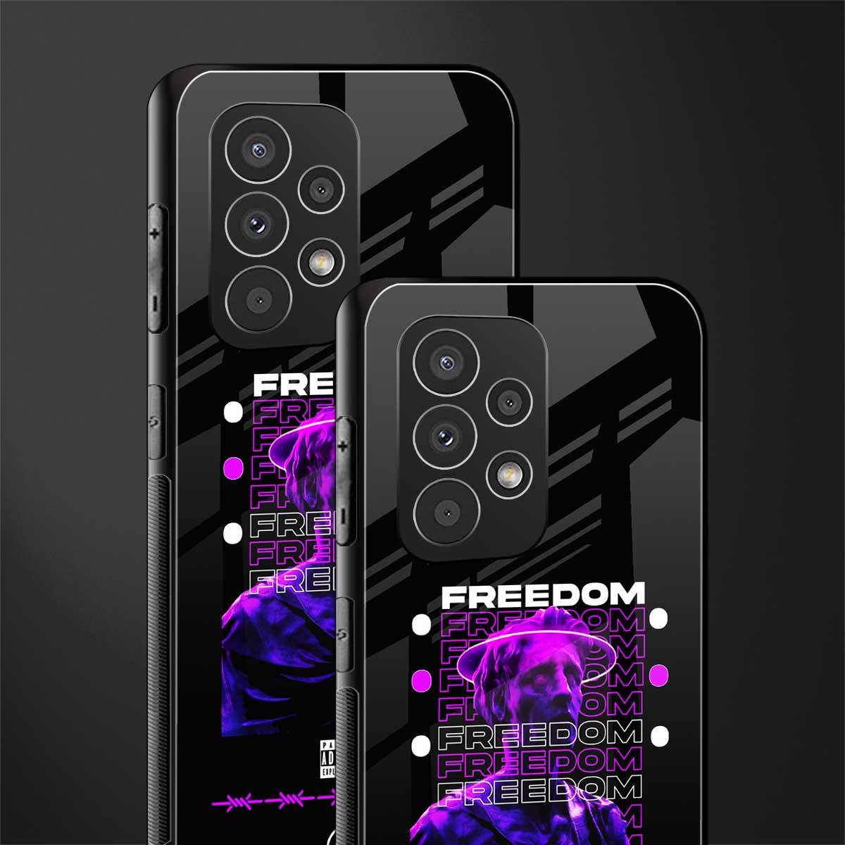 freedom back phone cover | glass case for samsung galaxy a73 5g