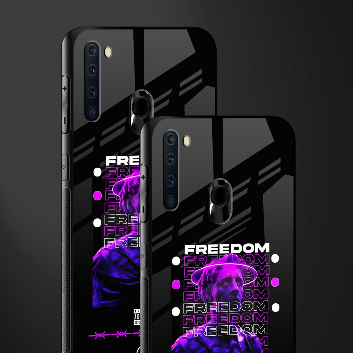 freedom glass case for samsung a21 image-2