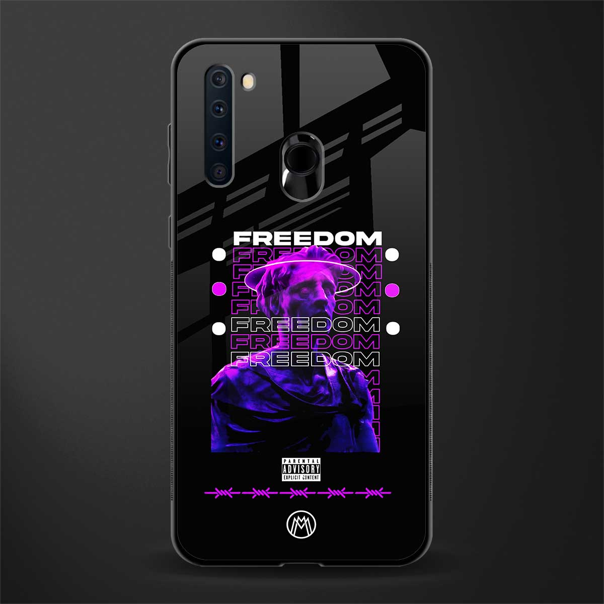 freedom glass case for samsung a21 image