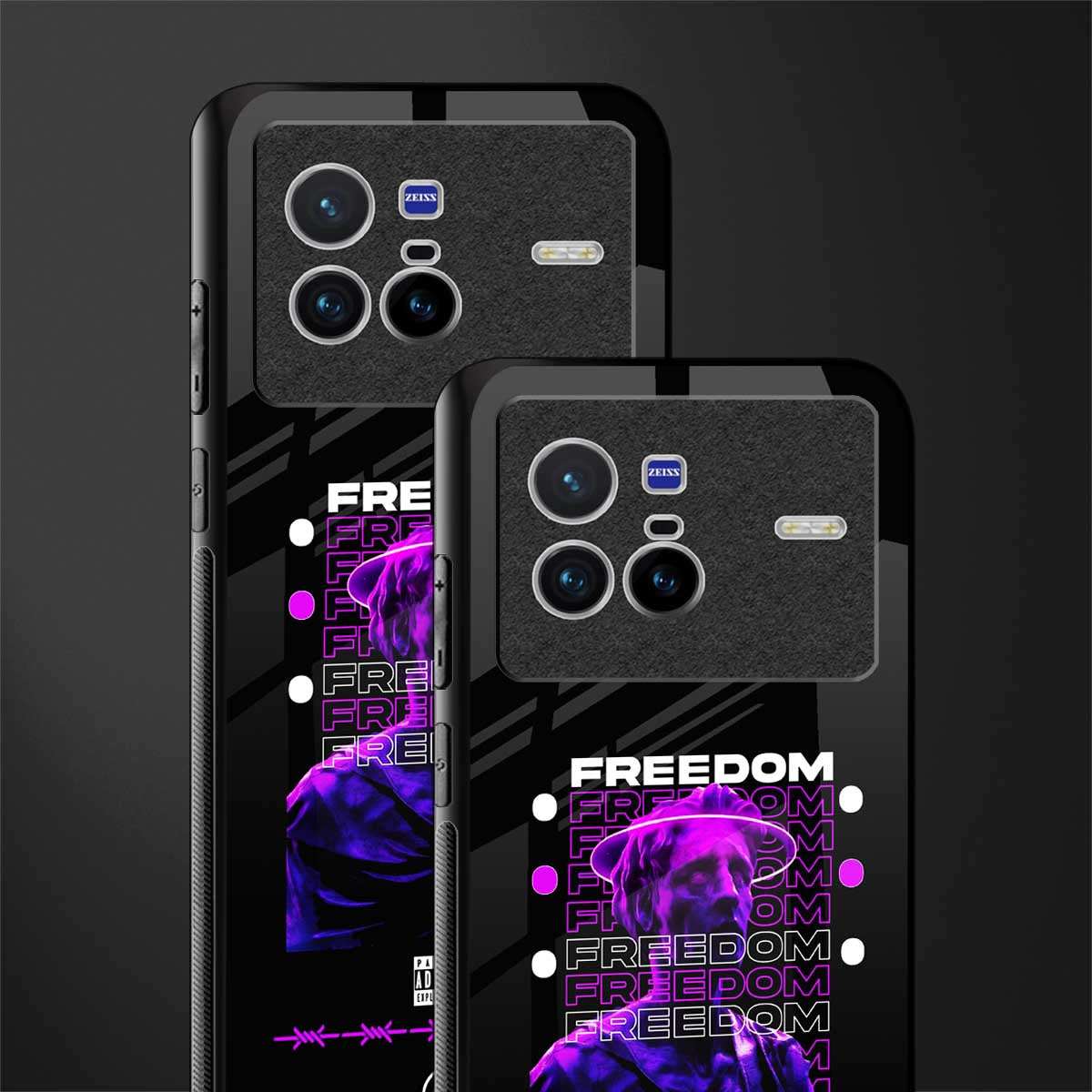 freedom glass case for vivo x80 image-2