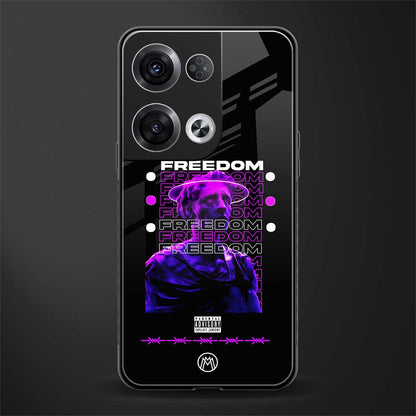 freedom back phone cover | glass case for oppo reno 8