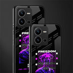 freedom back phone cover | glass case for vivo v25-5g
