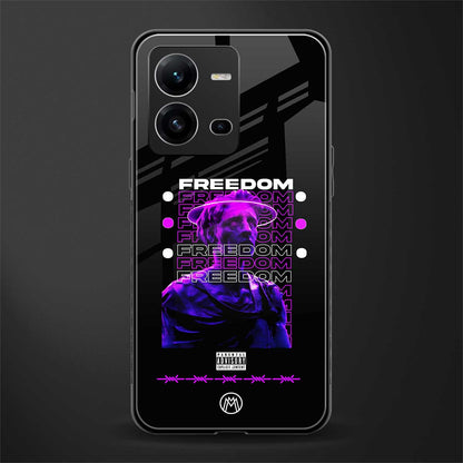freedom back phone cover | glass case for vivo v25-5g