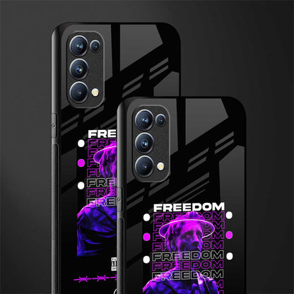 freedom back phone cover | glass case for oppo reno 5