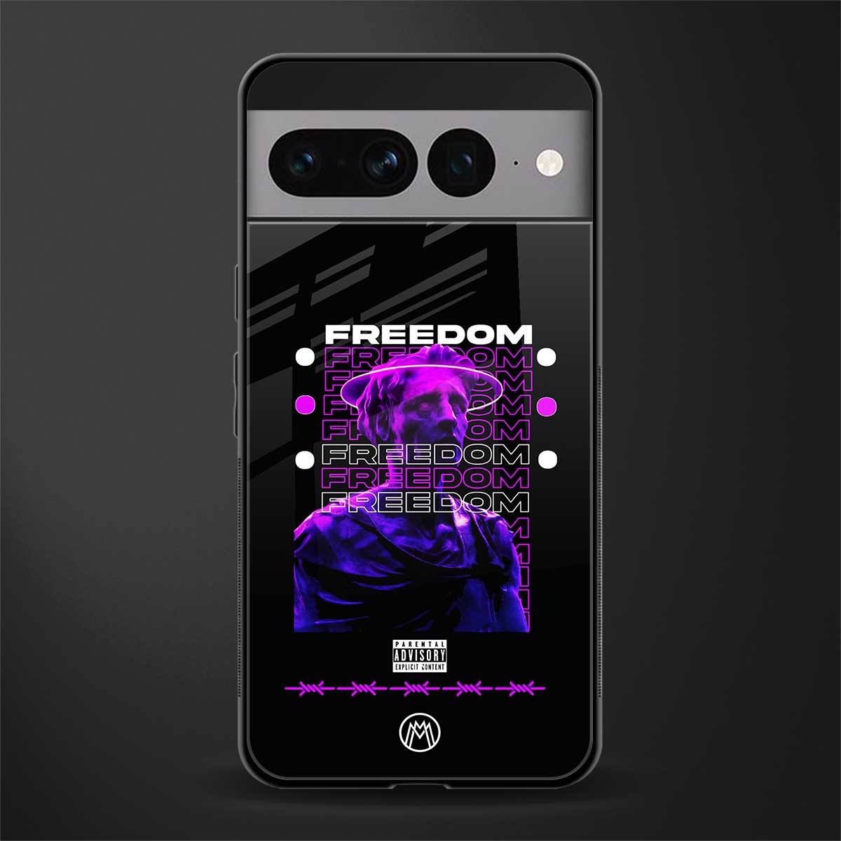 freedom back phone cover | glass case for google pixel 7 pro