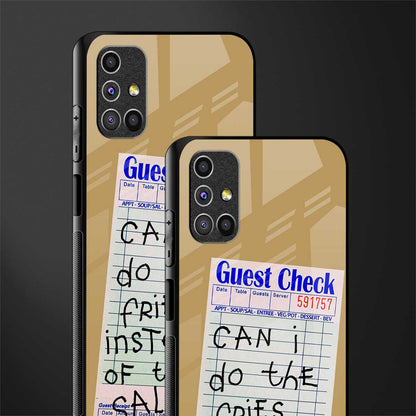 fries over salad glass case for samsung galaxy m31s image-2