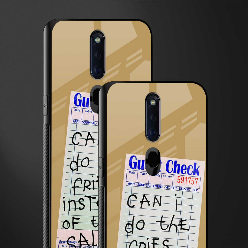 fries over salad glass case for oppo f11 pro image-2