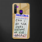 fries over salad glass case for realme 5i image
